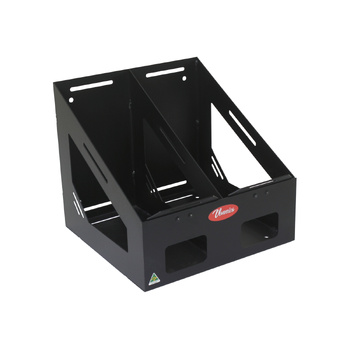 Vonnies 20L Black Vertical Double Jerry Can Holder-For Trailer/Canopy/4WD, Holds 2